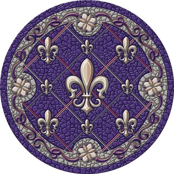 Poolmats Fleur de Lis Poolsaic 29 inches 67B00-00048 67B00-00048 - main